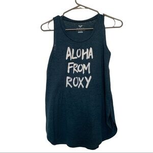 Women's Aloha From Roxy Navy Blue Pullover Scoop Neck Tank Top Size XS EUC #7883